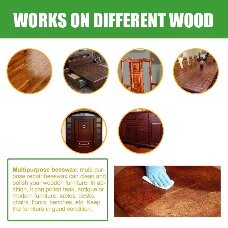 Natural Beeswax Wood Floor Repair Wax 38oz Scratch Protection