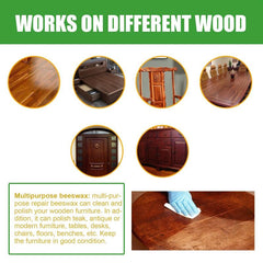 Natural Beeswax Wood Floor Repair Wax 38oz Scratch Protection