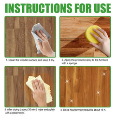 Natural Beeswax Wood Floor Repair Wax 38oz Scratch Protection