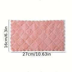10pcs Coral Velvet Microfiber Cleaning Cloth Household Rag Dishwashing Cloth