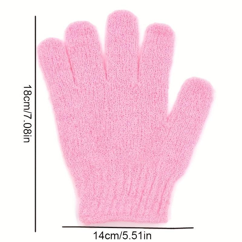 5pcs Exfoliating Gloves Loofah Gloves For Shower Scrub Bath Exfoliating Gloves