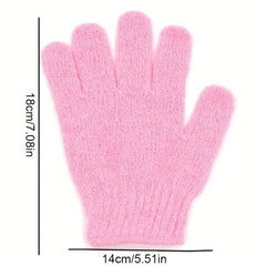5pcs Exfoliating Gloves Loofah Gloves For Shower Scrub Bath Exfoliating Gloves