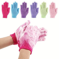 5pcs Exfoliating Gloves Loofah Gloves For Shower Scrub Bath Exfoliating Gloves