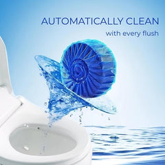 6pcs Toilet Bowl Cleaner Tablets Automatic Descale Deodorize Septic Tank
