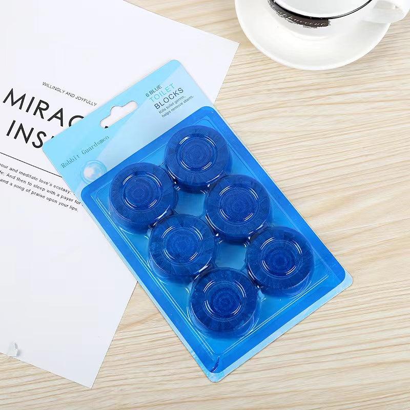 6pcs Toilet Bowl Cleaner Tablets Automatic Descale Deodorize Septic Tank