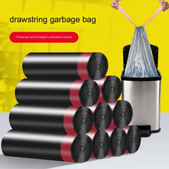 75pcs Drawstring Garbage Bag Disposable Rubbish Bag Handheld Trash Household