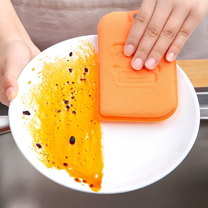 5pcs Thickened Dish Washing Sponge Scouring Pad