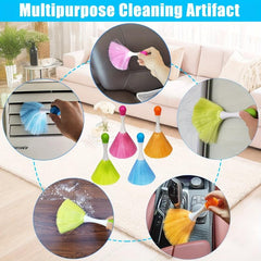 4pcs Washable Microfiber Hand Grip Duster for Electrostatic Cleaning