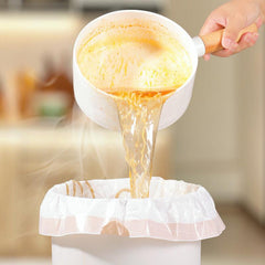 Strong Drawstring Trash Bags - 60pcs Roll - Disposable Garbage Bags