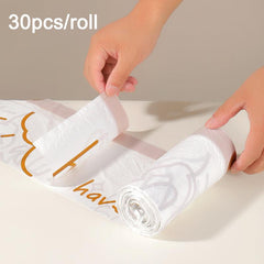 Strong Drawstring Trash Bags - 60pcs Roll - Disposable Garbage Bags