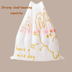 Strong Drawstring Trash Bags - 60pcs Roll - Disposable Garbage Bags