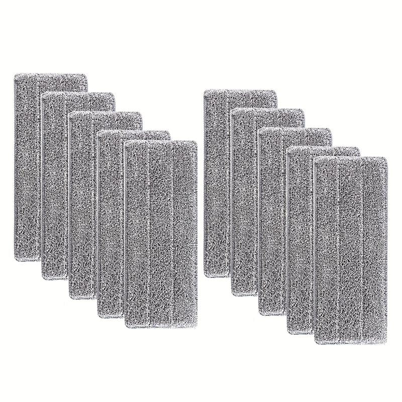 10pcs Microfiber Mops Heads Washable Reusable Cleaning Pads