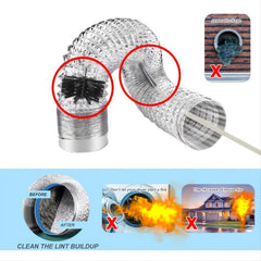 Chimney Brush Set 3.94In 100mm Brush Head 9pcs 15.74In 40Cm Rods