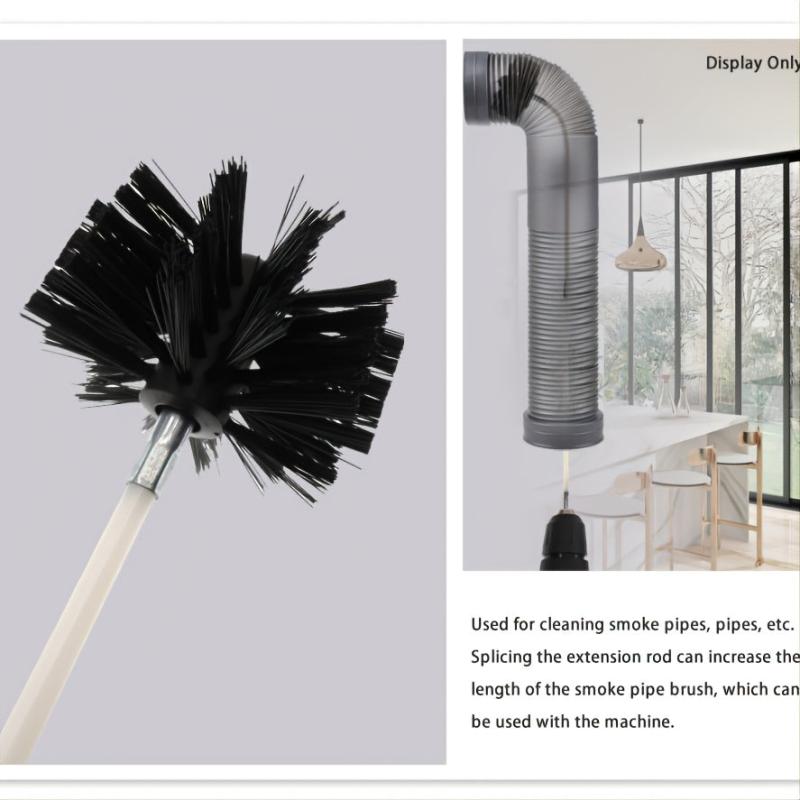 Chimney Brush Set 3.94In 100mm Brush Head 9pcs 15.74In 40Cm Rods