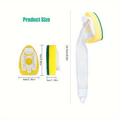 7pcs Non Scratch Dish Wand Cleaning Scrub Set