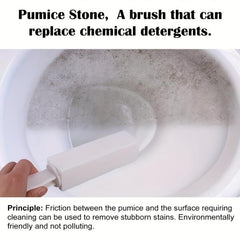 Long Handle Pumice Cleaning Brush for Grills, Tiles, and Pools