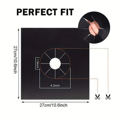 4pcs Gas Stove Cover Cleaning Pad Kitchen Cooker Accessories