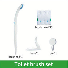 Disposable Toilet Brush With 12 Replacement Head