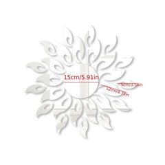 Sunflower Acrylic Mirror Wall Stickers for Living Room
