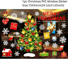 Festive Electrostatic Window Stickers for Christmas