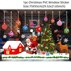 Festive Electrostatic Window Stickers for Christmas