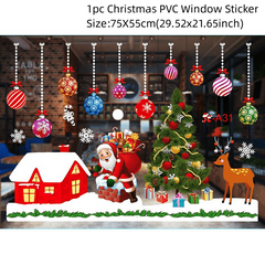 Festive Electrostatic Window Stickers for Christmas