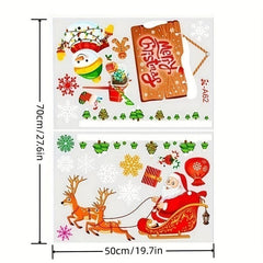 Festive Electrostatic Window Stickers for Christmas