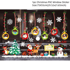 Festive Electrostatic Window Stickers for Christmas