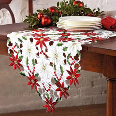 1pc Christmas Printed Tablecloth Party Table Decoration