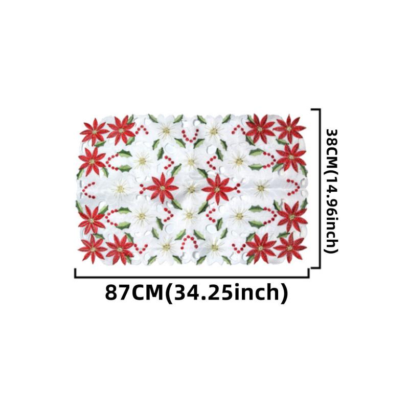 1pc Christmas Printed Tablecloth Party Table Decoration