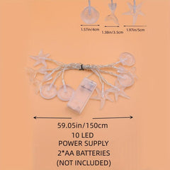 Seashell Marine Animals LED String Lights for Home Decor