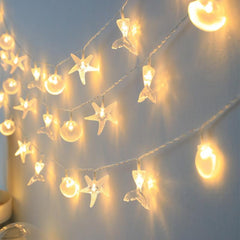 Seashell Marine Animals LED String Lights for Home Decor