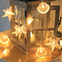 Seashell Marine Animals LED String Lights for Home Decor