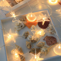 Seashell Marine Animals LED String Lights for Home Decor