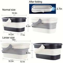 Portable Folding Bucket for Cleaning, Tourism, Outdoor Use