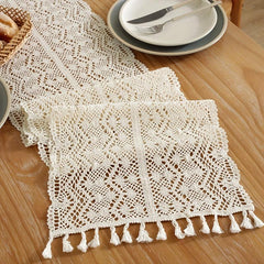 Crochet Lace Hollowed Out Small Spikes Wavy Flower Patterns Home Decor