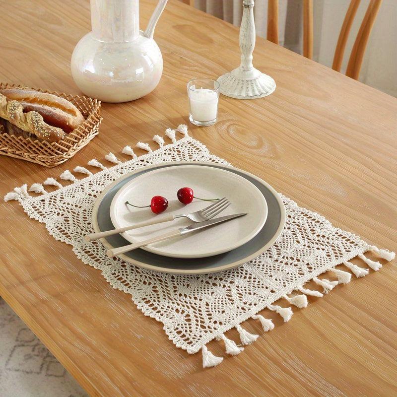 Crochet Lace Hollowed Out Small Spikes Wavy Flower Patterns Home Decor
