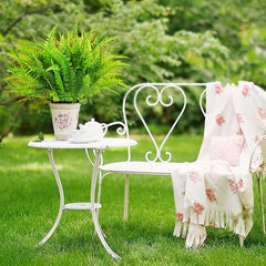4pcs UV Resistant Artificial Boston Fern Plants Indoor/Outdoor Greenery