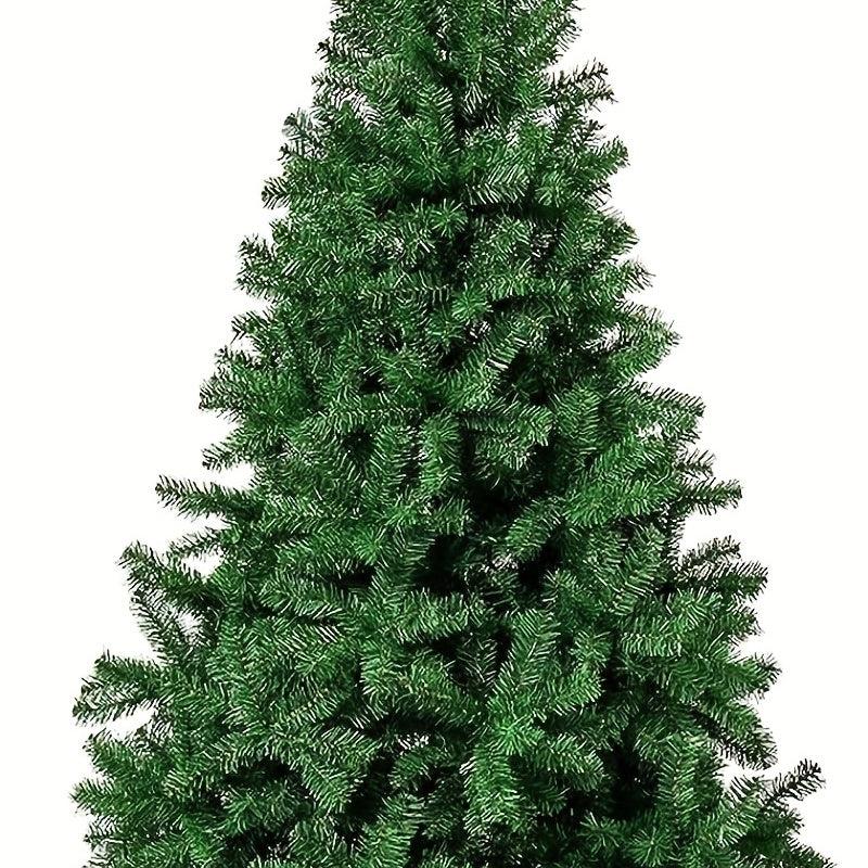1pc Artificial Christmas Tree Spruce Hinged Xmas Tree Metal Stand Indoors&Outdoo
