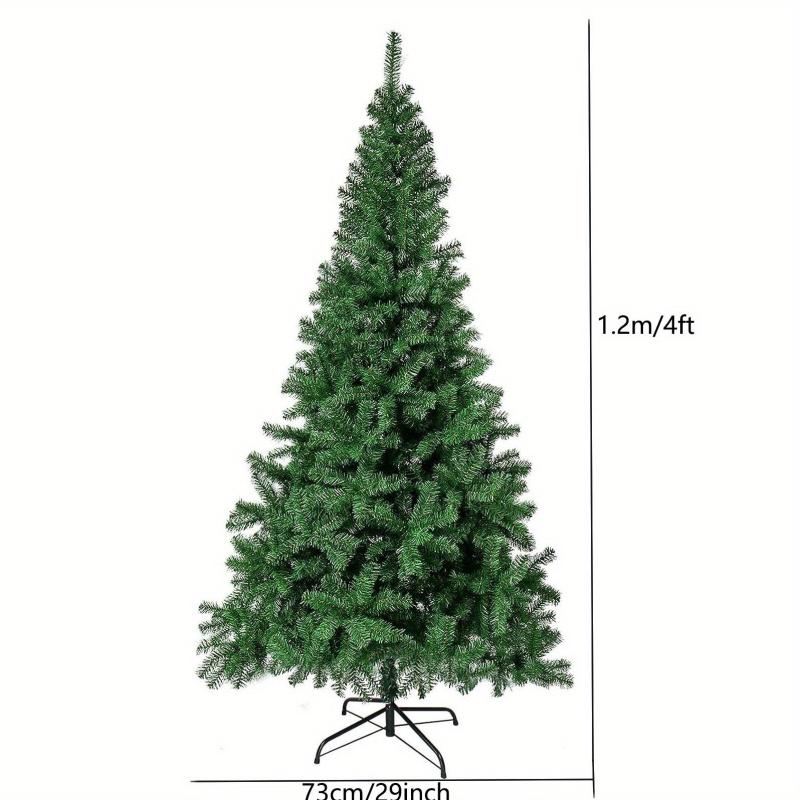1pc Artificial Christmas Tree Spruce Hinged Xmas Tree Metal Stand Indoors&Outdoo