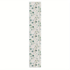 Printed Linen Blend Table Runner 33x182cm Spring Summer Room Decor