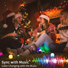 10m Smart Fairy Lights LED Lights Remote Control App Music Sync Multiple Modes