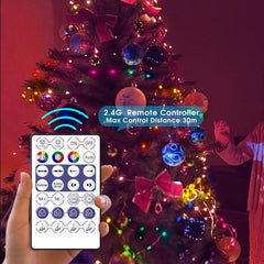 10m Smart Fairy Lights LED Lights Remote Control App Music Sync Multiple Modes