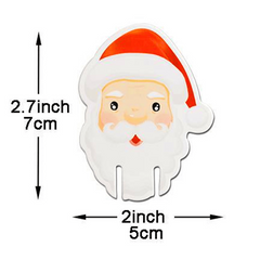 20pcs Christmas Hat Red Wine Cup Card Xmas Decoration