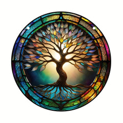 3D Tree Of Life Stained Suncatcher Four Seasons Col...