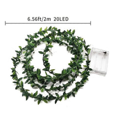 6.6ft LED Green Rattan Copper Wire Light String Wedding Decoration