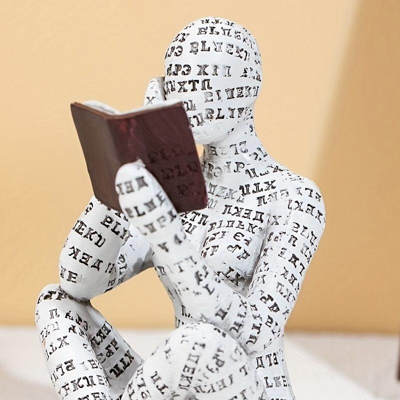 Creative Reading Women Figurine for Home and Office Decor