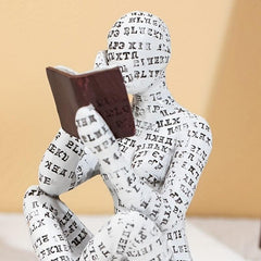 Creative Reading Women Figurine for Home and Office Decor