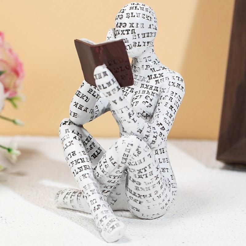 Creative Reading Women Figurine for Home and Office Decor