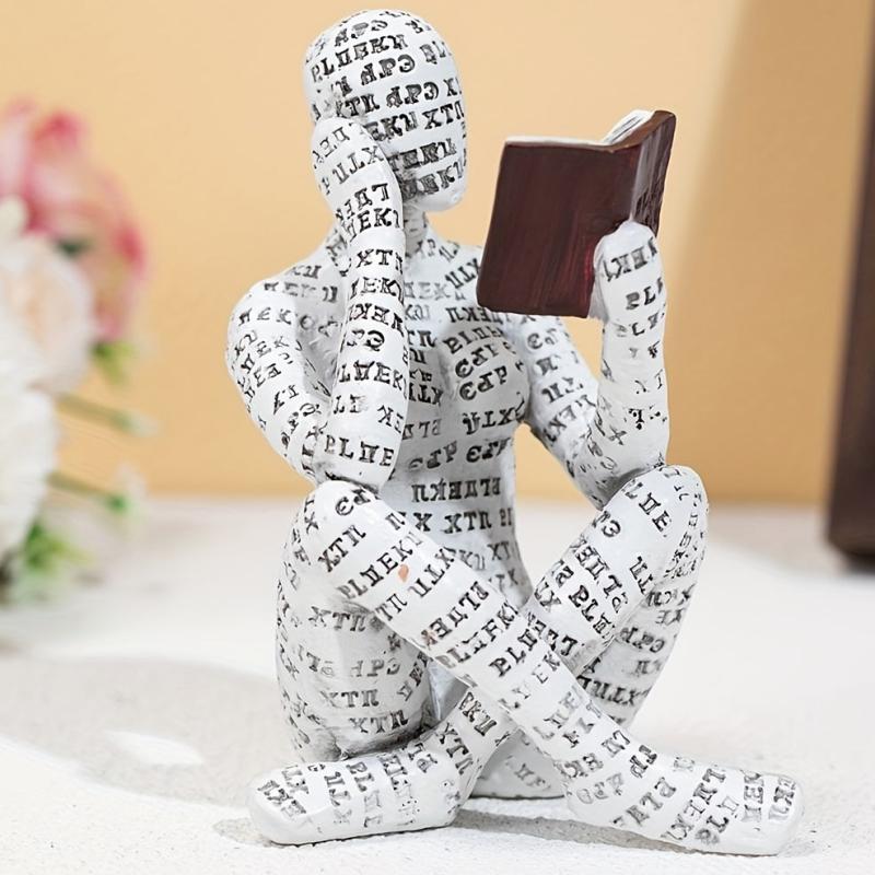 Creative Reading Women Figurine for Home and Office Decor